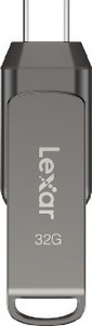 lexar jumpdrive dual drive d400 32 gb otg drive compatible with mobile usb 32 metal case