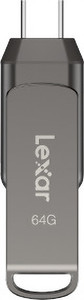 lexar jumpdrive dual drive d400 64 gb otg drive compatible with mobile usb 32 metal case