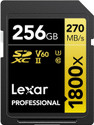 Lexar LSD1800256G-BNNNG Professional 1800x 256 GB SDXC Class 10 270 MB/s  Memory Card Compatible with Camera