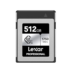 lexar professional silver series 512gb cfexpress type b card - up to 1750mbs read pcie gen3x2 compatible with dslr backward with xqd camera lcxexsl512g-rneng