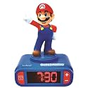 LEXiBOOK, Mario Nightlight Alarm Clock, RL800NI