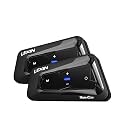 LEXIN MeshCom Motorcycle Bluetooth Headset, 24-Rider Mesh Intercom, 2 Pack