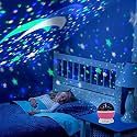 Lexton LED Night Light Moon 360 Degree Rotation 4 LED Bulbs 9 Light Colour Changing with USB Cable | for Indoor Decorations (Multicolor, Pack of 1) (Lex-NightLamp/360), Standard
