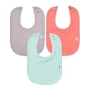Leya &amp; Lior SnapDry 3-Pack Classic Bibs for Babies – Instant-Dry Absorbent Drool Bibs for Boys &amp; Girls