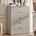 LEYAOYAO Fluted 5 Drawers Dresser for Bedroom