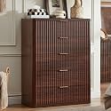 LEYAOYAO Fluted 5 Drawers Dresser for Bedroom