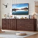 LEYAOYAO Fluted 6 Drawers Dresser for Bedroom