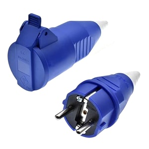 leyden 2pe 16a 220vac industrial plug socket with plug ip44 waterproof suko plug socket male female connector 2 pin straight amp plug 1