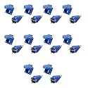LEYDEN® 2P+E, 16A, 220VAC, Industrial Plug Socket with Plug IP44 Waterproof Suko Plug Socket Male Female Connector (2 PIN Suko Panel &amp; Plug, 10)