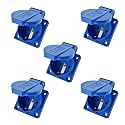 LEYDEN® 2P+E, 16A, 220VAC, Industrial Plug Socket with Plug IP44 Waterproof Suko Plug Socket Male Female Connector (2 PIN Suko Panel Socket, 5)