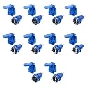 LEYDEN® 2P+E, 16A, 220VAC, Industrial Plug Socket with Plug IP44 Waterproof Suko Plug Socket Male Female Connector (2 PIN UNI Panel &amp; Plug, 10)