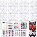 Leyndo Paper Mache DIY Masquerade Masks with Gem Sticker