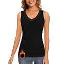 LEYSHE Thermal Tank Tops for Women Fleeve Lined Underwear Cami