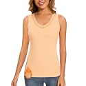 LEYSHE Thermal Tank Tops for Women Fleeve Lined Underwear Cami