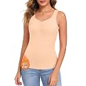 LEYSHE Thermal Tank Tops for Women Fleeve Lined Underwear Cami