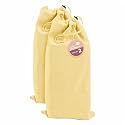 LFH Cotton Shoe Storage Bags with Drawstring, Dustproof Breathable Reusable Organizer for Travel, Dorm, Hotel, College, Gym, Easy Carry, Machine Washable 12"x17" (Pack of 2) - Sandal Yellow