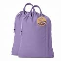 LFH Home Cotton Rich Large Premium Canvas Laundry Bag, Heavy Duty Washable Laundry Hamper with Drawstring &amp; Handles, Multi-Use Clothes Storage for Home, Travel &amp; College 20"x30" (Pack of 2) - Lavender