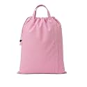 LFH Home Large Premium 1pack Cotton Rich Canvas Laundry Bag with Drawstring and Handles Heavy Duty, Multi-Use, Washable for Home, Travel, College or Storage 18x26 -Pink