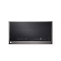 LG - 1.7 Cu. Ft. Convection Over-the-Range Microwave with Sensor Cooking and Air Fry - Black Stainless Steel