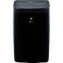 LG 10,000 BTU Smart Portable Air Conditioner with Heat for Bedroom, Living Room, Apartment, 115V, Cools 450 Sq. Ft, with Remote, 2 Speeds App &amp; Voice Control, White, Black