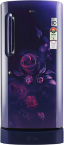 lg 205 l direct cool single door 5 star refrigerator with base drawer blue euphoria gl-d221abez