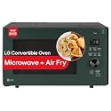 LG 28 L Convertible Microwave Oven with Air Fry, Charcoal Lighting Heater, Wi-Fi Enabled (MJEN286UJWF, Black & Objet Green Front Glass, 60 Air Fry Recipe, 40 Scan to Cook Recipes & 331 Auto Cook Menu)