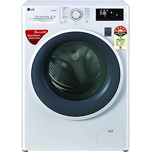 lg 65 kg 5 star inverter fully-automatic front loading washing machine appliance fht1265znw white 6 motion direct drive