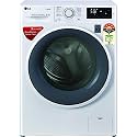 LG 6.5 Kg 5 Star Inverter Fully-Automatic Front Loading Washing Machine Appliance (FHT1265ZNW, White, 6 Motion Direct Drive)