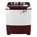 LG 7.5 Kg 5 Star Semi-Automatic Top Loading Washing Machine (P7515SRAZ, Burgundy, Roller Jet Pulsator), Large