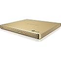LG Electronics DVDRW (R DL) / DVD-RAM Drive - External, Gold (GP65NG60)