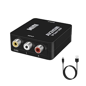 rca to hdmi converter av to hdmi cvbs adapter 720p1080p for retro games tv vcr ps1 ps2 dvd palntsc