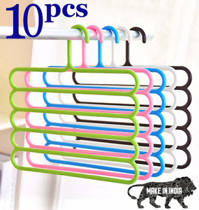 lhmed 5 layer clothes hanger wardrobe storage organizer rack set of 1033lx1bx32h cm plastic dress pack of 10 hangers for  dress