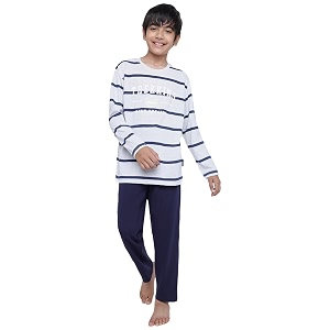 lil tomatoes boys 100 cotton light winter night suit  full sleeve t-shirt amp pyjama set  soft amp breathable sleepwear  716 years