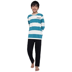 lil tomatoes boys 100 cotton light winter night suit  full sleeve t-shirt amp pyjama set  soft amp breathable sleepwear  716 years