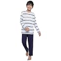Li’l Tomatoes Boys 100% Cotton Light Winter Night Suit | Full Sleeve T-Shirt &amp; Pyjama Set | Soft &amp; Breathable Sleepwear | 7–16 Years