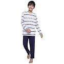 Li’l Tomatoes Boys 100% Cotton Light Winter Night Suit | Full Sleeve T-Shirt &amp; Pyjama Set | Soft &amp; Breathable Sleepwear | 7–16 Years