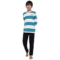Li’l Tomatoes Boys 100% Cotton Light Winter Night Suit | Full Sleeve T-Shirt &amp; Pyjama Set | Soft &amp; Breathable Sleepwear | 7–16 Years