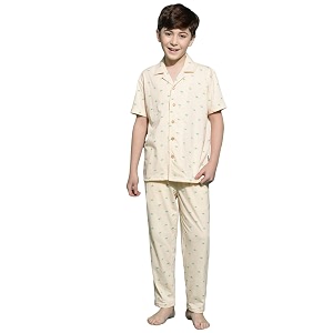 Lil Tomatoes Boys 100 Cotton Night Suit