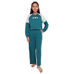 li39l tomatoes girls cotton light winter night suit set  full sleeve top amp pyjama  soft amp comfortable sleepwear  printed nightsuit for 916 years