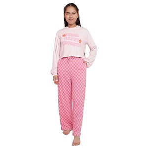 li39l tomatoes girls cotton light winter night suit set  full sleeve top amp pyjama  soft amp comfortable sleepwear  printed nightsuit for 916 years