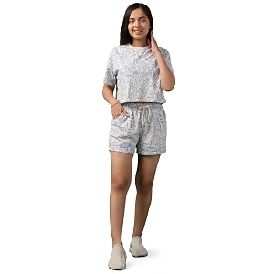 li39l tomatoes girls cotton night suit set  half sleeve t-shirt amp shorts  soft amp breathable summer sleepwear  printed nightsuit for 716 years