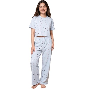 Lil Tomatoes Girls Cotton Night Suit Set