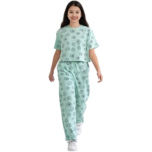 Lil Tomatoes Girls Cotton Night Suit Set