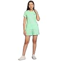Li'l Tomatoes Girls Cotton Night Suit Set | Half Sleeve T-Shirt &amp; Shorts | Soft &amp; Breathable Summer Sleepwear | Printed Nightsuit for 7–16 Years