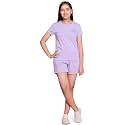 Li'l Tomatoes Girls Cotton Night Suit Set | Half Sleeve T-Shirt &amp; Shorts | Soft &amp; Breathable Summer Sleepwear | Printed Nightsuit for 7–16 Years