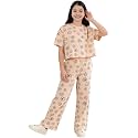 Li39l Tomatoes Girls Cotton Night Suit Set