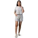 Li'l Tomatoes Girls Cotton Night Suit Set | Half Sleeve T-Shirt &amp; Shorts | Soft &amp; Breathable Summer Sleepwear | Printed Nightsuit for 7–16 Years