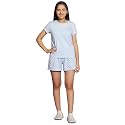 Li'l Tomatoes Girls Cotton Night Suit Set | Half Sleeve T-Shirt &amp; Shorts | Soft &amp; Breathable Summer Sleepwear | Printed Nightsuit for 7–16 Years