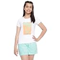 Li'l Tomatoes Girls Cotton Night Suit Set | Half Sleeve T-Shirt &amp; Shorts | Soft &amp; Breathable Summer Sleepwear | Printed Nightsuit for 7–16 Years