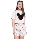 Li'l Tomatoes Girls Cotton Night Suit Set | Half Sleeve T-Shirt &amp; Shorts | Soft Summer Sleepwear Co-Ord Set | Casual Printed Outfit | 7–16 Years